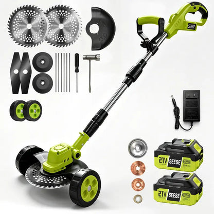 2026 Hot Sale 21V Cordless 3-in-1 Grass Trimmer, Edger & Mini Mower
