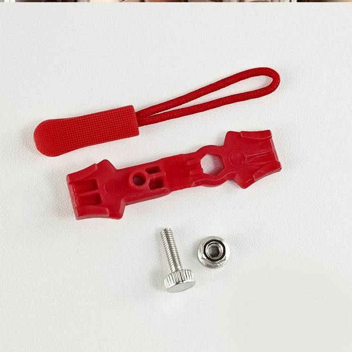 Red zipper repair slider