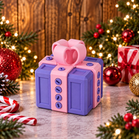 Purple Box Pink Ribbon