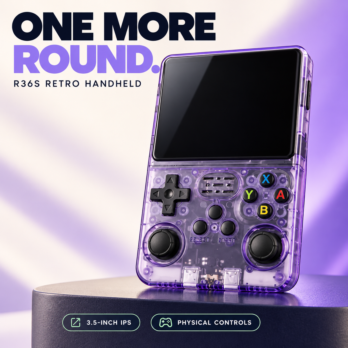 🎮 R36S Retro Handheld Console – 3.5″ IPS Screen & Dual Sticks