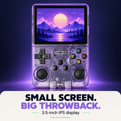 🎮 R36S Retro Handheld Console – 3.5″ IPS Screen & Dual Sticks