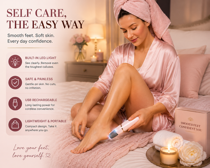 Rechargeable Electric Foot File Callus Remover with LED Display