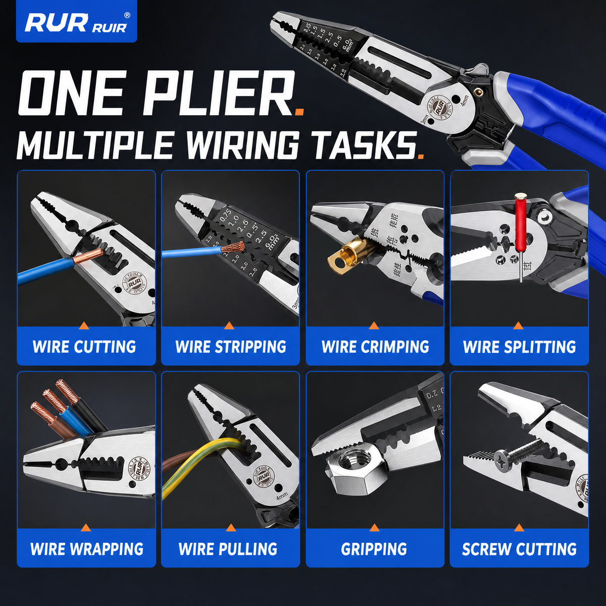 ✨8-IN-1 ELECTRICIAN PLIERS🛠️