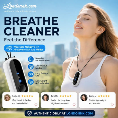 Wearable Air Purifier with Negative Ion Technology