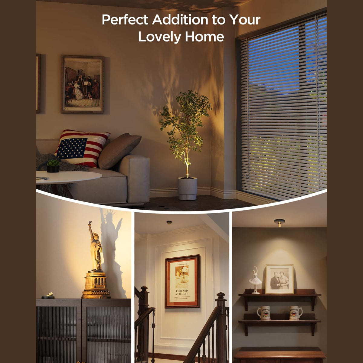 ✨ Rechargeable Wireless LED Spotlights – Instantly Elevate Any Corner