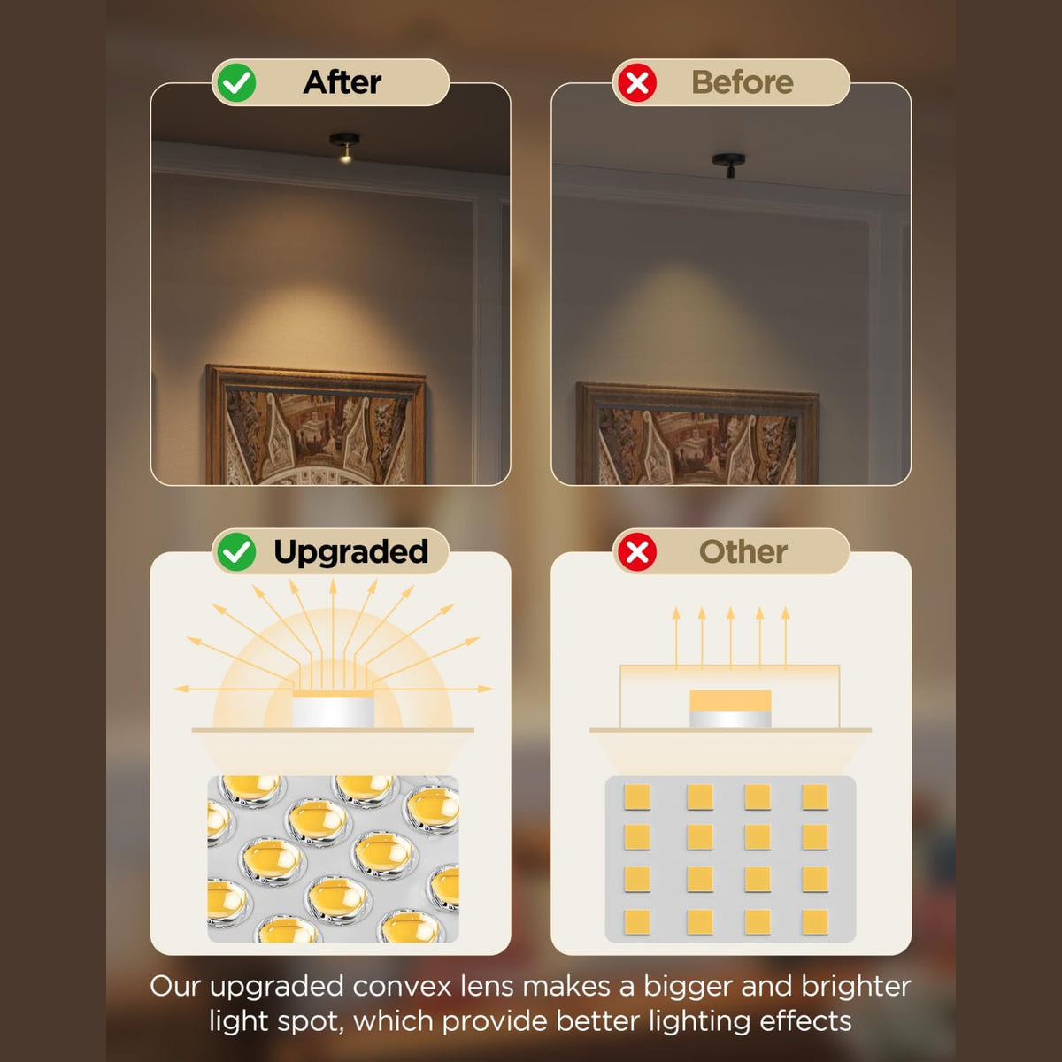 ✨ Rechargeable Wireless LED Spotlights – Instantly Elevate Any Corner
