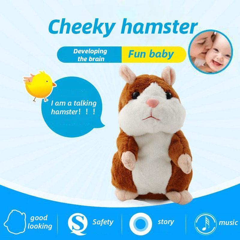 Talking Hamster Plush Toy – Funny Voice-Repeating Interactive Gift