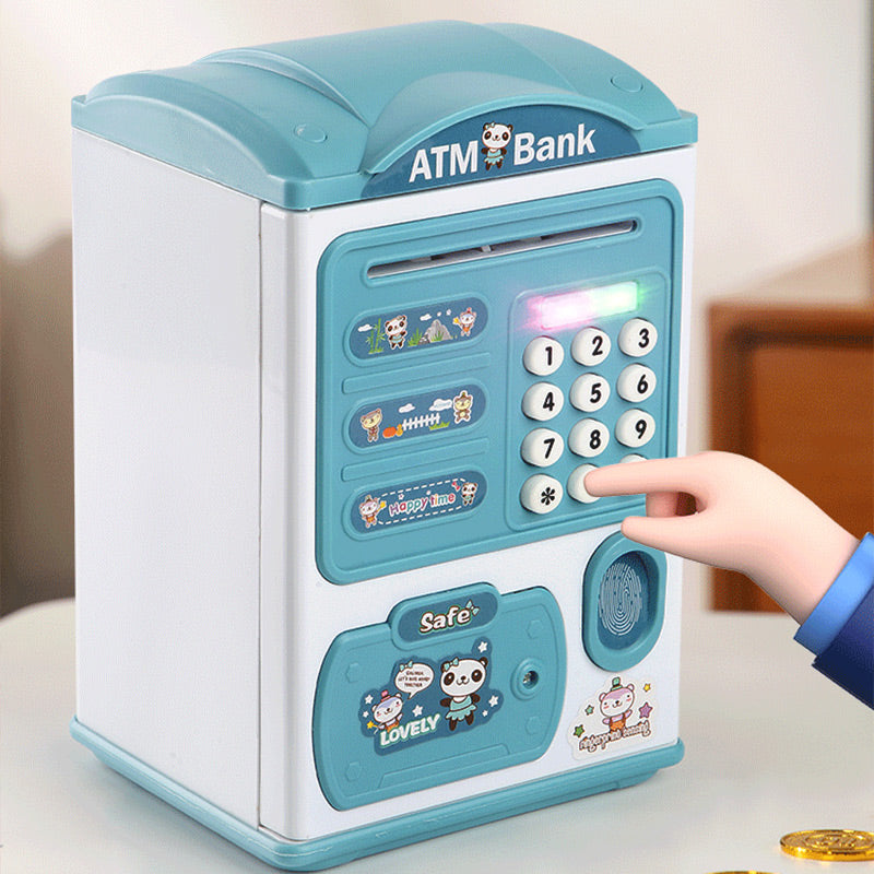 Kids Electronic Savings Bank – Auto Bill Intake, Password & Fingerprint Unlock