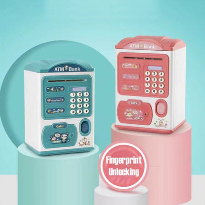 Kids Electronic Savings Bank – Auto Bill Intake, Password & Fingerprint Unlock