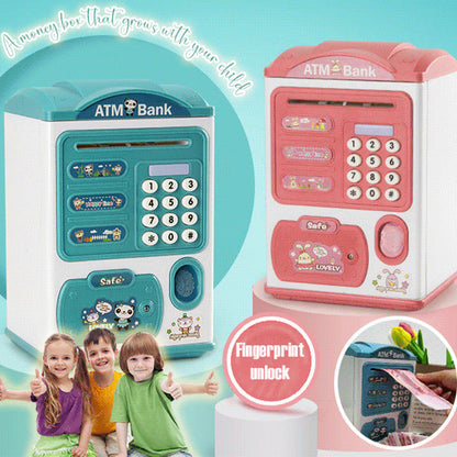 Kids Electronic Savings Bank – Auto Bill Intake, Password & Fingerprint Unlock
