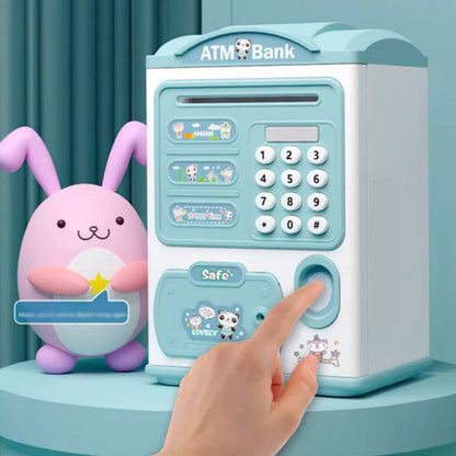 Kids Electronic Savings Bank – Auto Bill Intake, Password & Fingerprint Unlock