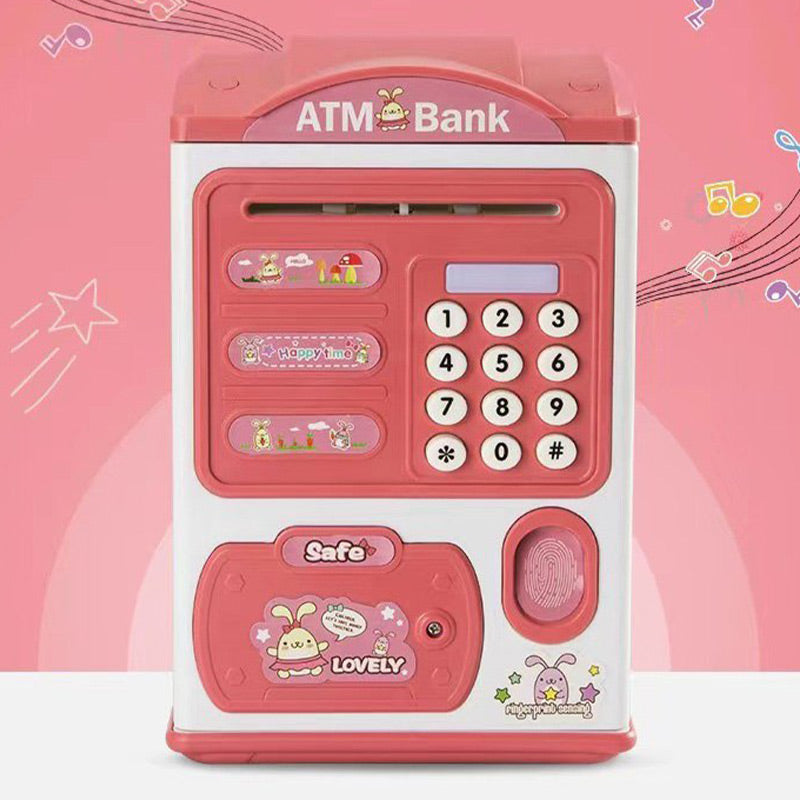 Kids Electronic Savings Bank – Auto Bill Intake, Password & Fingerprint Unlock