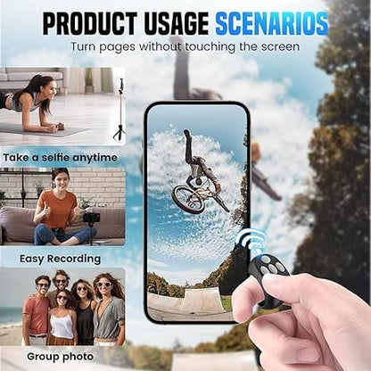 Scroll Without Touching Your Phone – Bluetooth Fingertip Remote Ring
