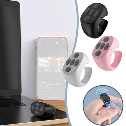 Scroll Without Touching Your Phone – Bluetooth Fingertip Remote Ring