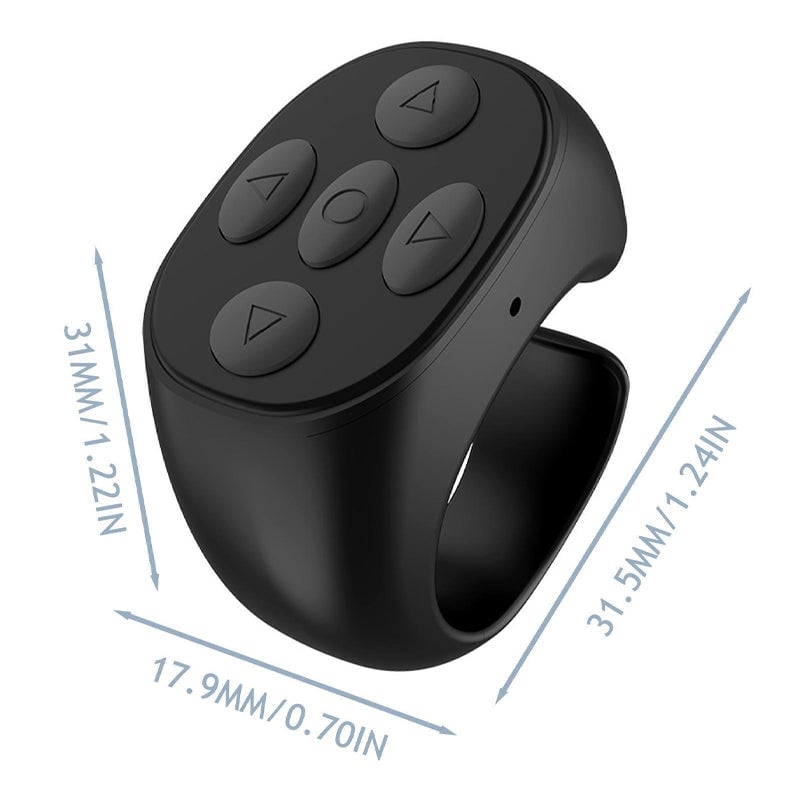 Scroll Without Touching Your Phone – Bluetooth Fingertip Remote Ring