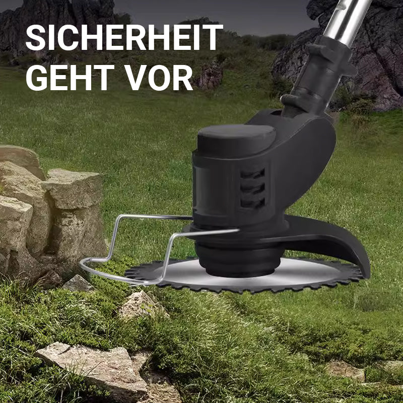24V Cordless Grass Trimmer – 3-Blade Yard Cutting Tool