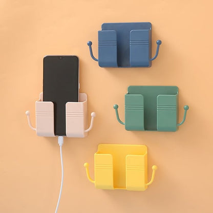Compact Phone & Remote Organizer with Side Hooks