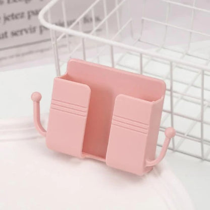 Compact Phone & Remote Organizer with Side Hooks