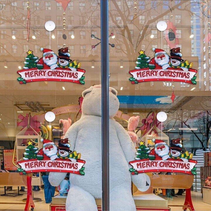 🎅Christmas Window Decoration Light – Warm White LED, 9 Shapes
