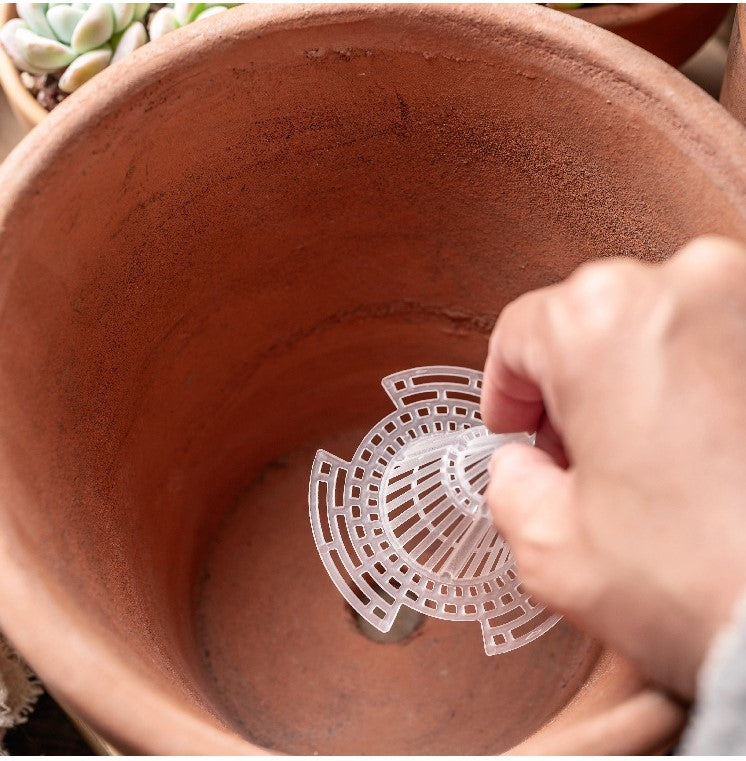 🪴20 Pcs Flower Pot Drainage Cone – Helps Keep Soil In & Water Flowing