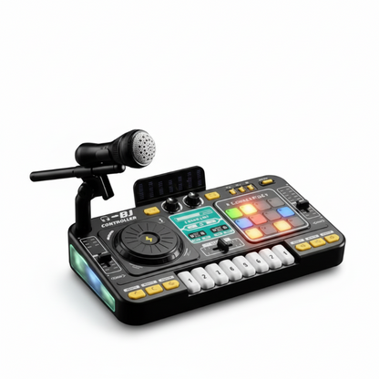 Kids DJ Mixer Music Toy – 12 Tracks, 8 Keys & Bluetooth Option