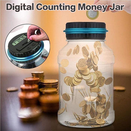 💰 50% OFF NOW! 📦Digital Coin Counter Money Jar – LCD Savings Bank
