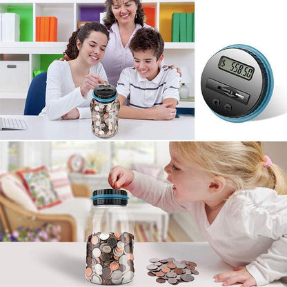 💰 50% OFF NOW! 📦Digital Coin Counter Money Jar – LCD Savings Bank
