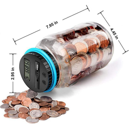 💰 50% OFF NOW! 📦Digital Coin Counter Money Jar – LCD Savings Bank
