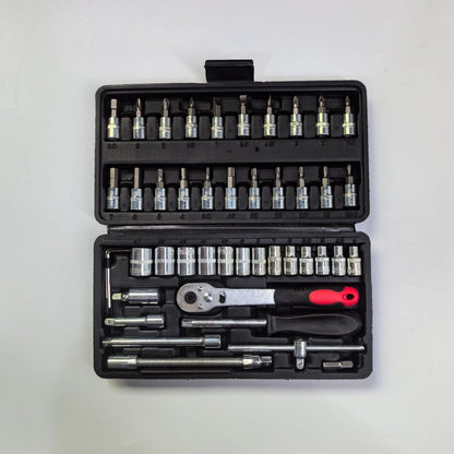 🔧 46-Piece Ratchet & Socket Tool Set – One Case for Everyday Repairs