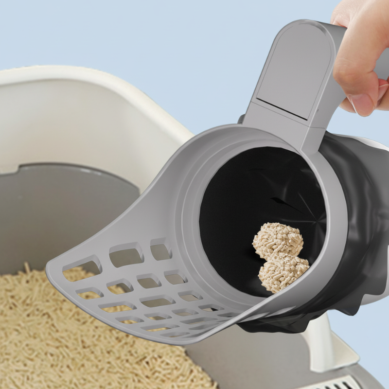 Scoop, Sift & Bag in One — All-in-One Cat Litter Scoop