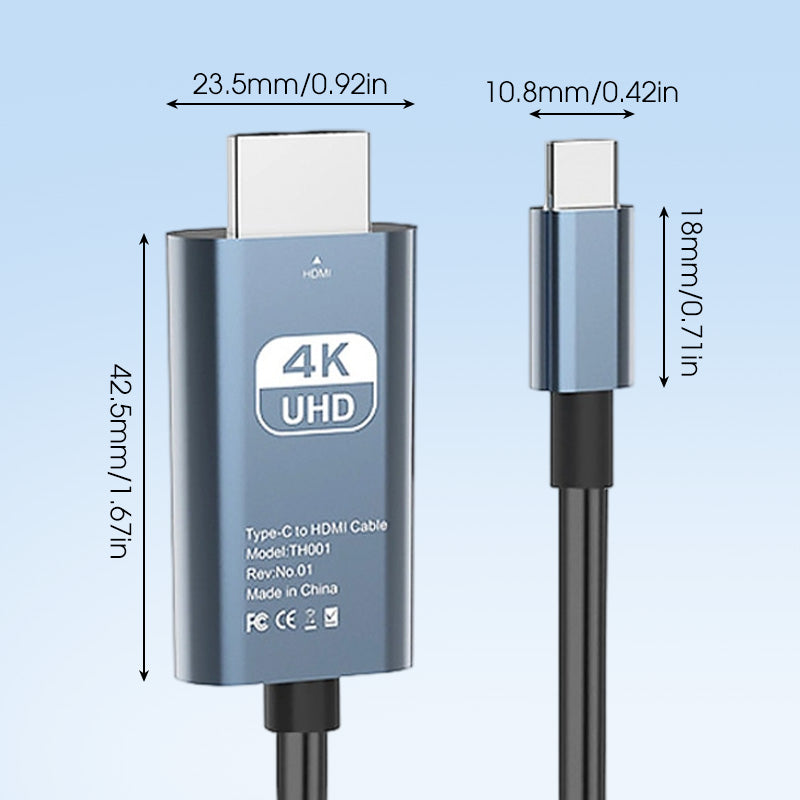 📺 USB-C to HDMI Adapter – Put Your Screen on the Big Screen in Seconds