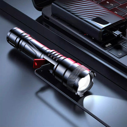 🔥Limited-time offer🔦Rechargeable Zoom Flashlight – Focus the Beam, See the Power, Stay Ready