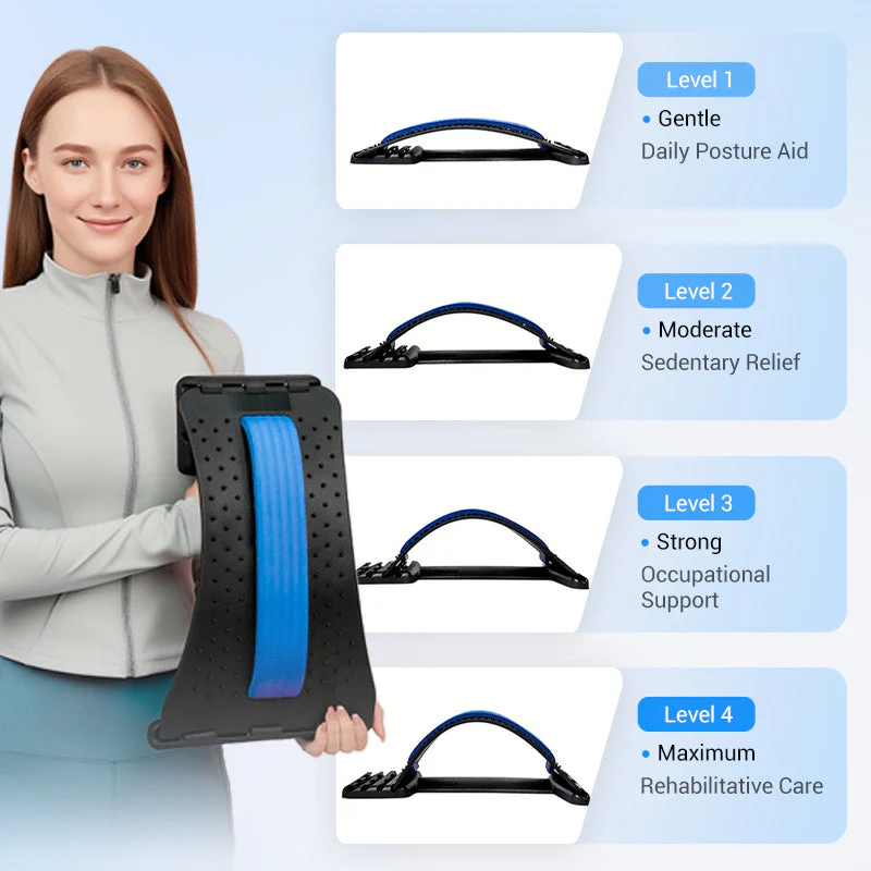 4-Level Adjustable Back Stretcher – Stretch & Relax at Home