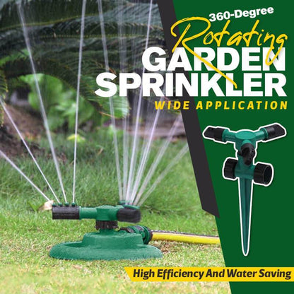 🌞360° Rotating Garden Sprinkler – Adjustable Lawn & Yard Watering