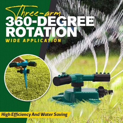 🌞360° Rotating Garden Sprinkler – Adjustable Lawn & Yard Watering