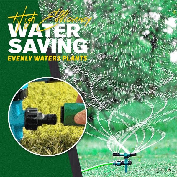 🌞360° Rotating Garden Sprinkler – Adjustable Lawn & Yard Watering