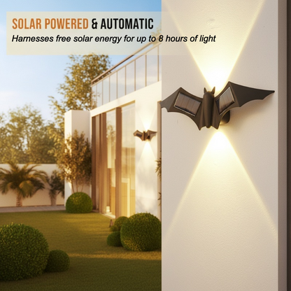 🦋 Solar Butterfly & Bat Wall Lights – Wall Art by Day, Glow by Night