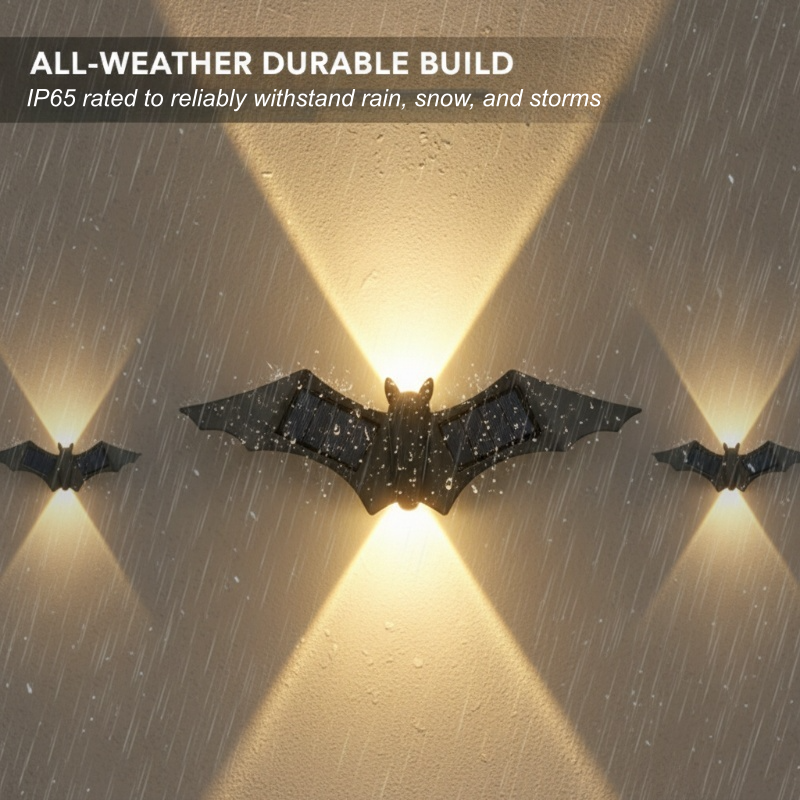 🦋 Solar Butterfly & Bat Wall Lights – Wall Art by Day, Glow by Night