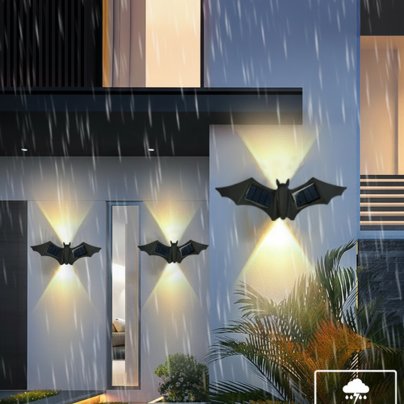 🦋 Solar Butterfly & Bat Wall Lights – Wall Art by Day, Glow by Night