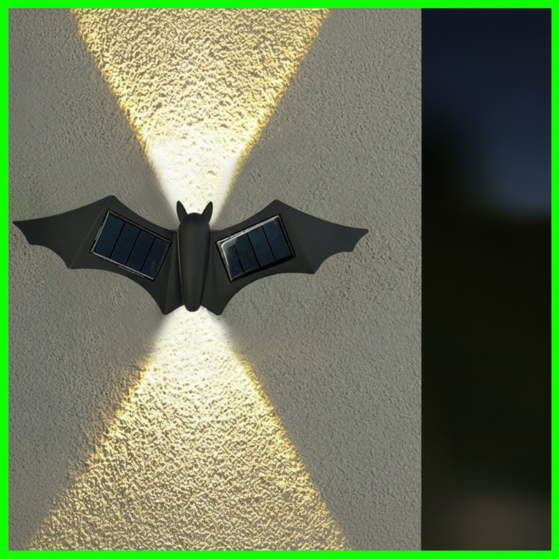 🦋 Solar Butterfly & Bat Wall Lights – Wall Art by Day, Glow by Night