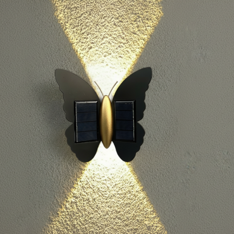 🦋 Solar Butterfly & Bat Wall Lights – Wall Art by Day, Glow by Night