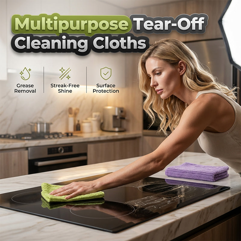 ✨Multipurpose Reusable Tear-Off Cleaning Cloth Roll