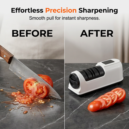 🔪3-Stage Electric & Manual Knife Sharpener