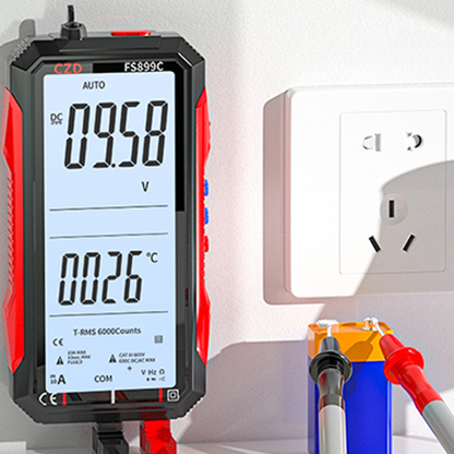 ⚡ Smart Auto-Ranging Digital Multimeter – Big Display & USB Rechargeable