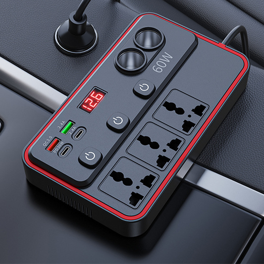 9-Port Car Power Hub – Power More Devices From One Vehicle Outlet
