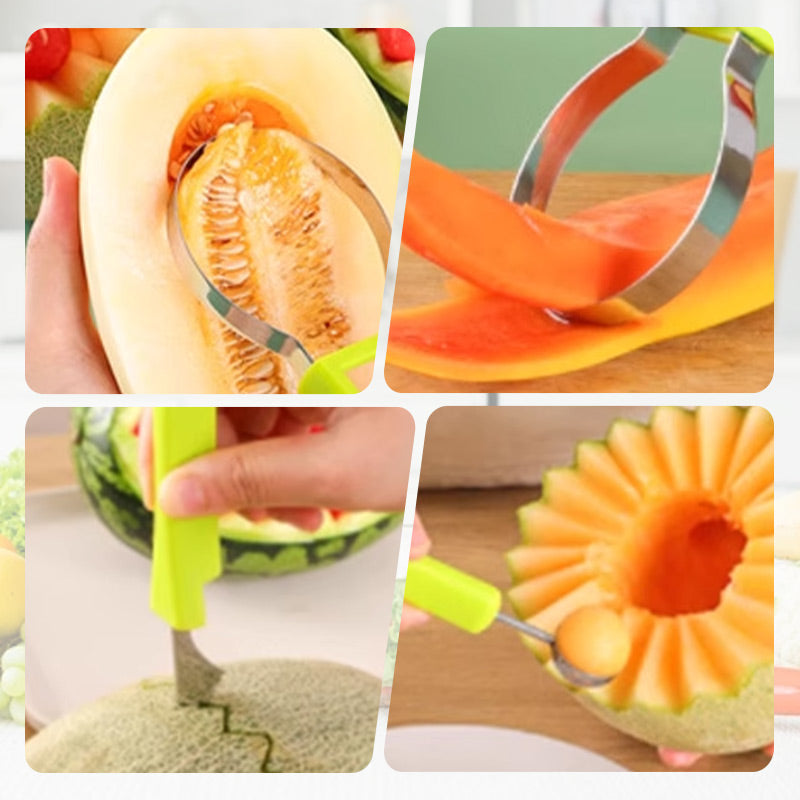 🍉Turn Ordinary Fruit Into a Party-Ready Platter — 3-in-1 Fruit Tool