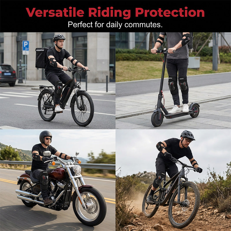 Hard-Shell Knee & Elbow Pad Set – Gear Up for Every Ride