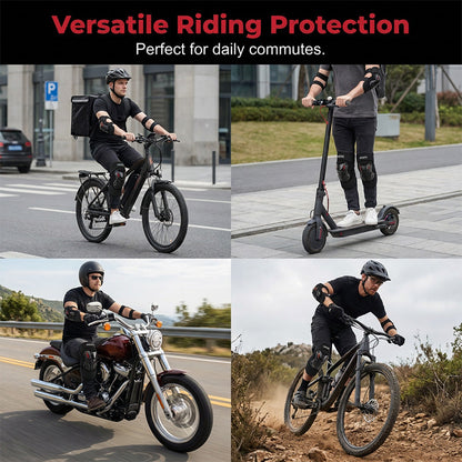 Hard-Shell Knee & Elbow Pad Set – Gear Up for Every Ride