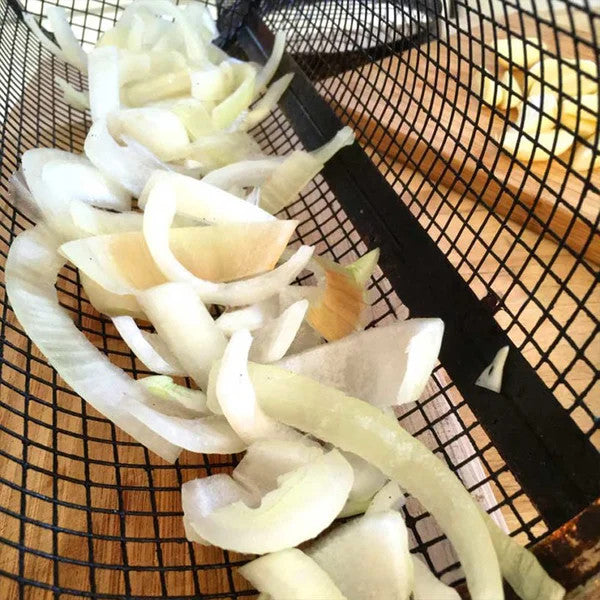 🔥 360° Rolling Grill Basket – Keep Veggies Together, Flip with Less Fuss