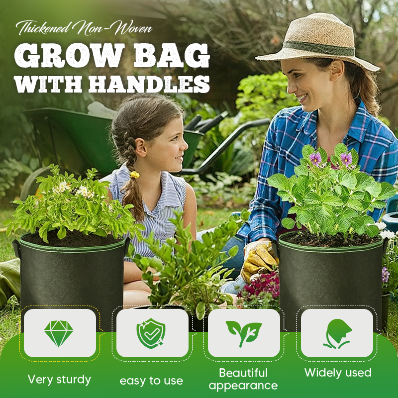 🌱Give Roots More Room to Breathe — Fabric Grow Bag with Handles